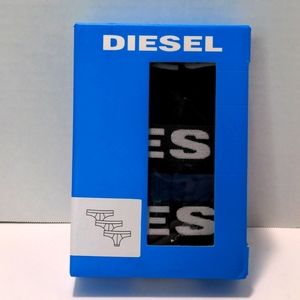 Diesel Underwear Briefs Medium (M) Umbr-Andre Stretch Cotton 3 Pack Black